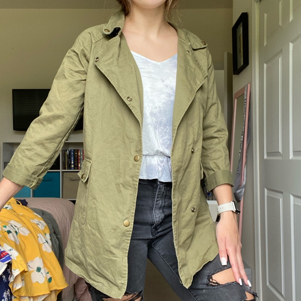 army green utility jacket size small